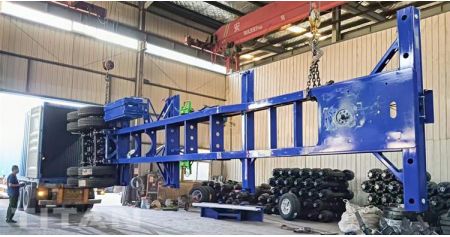 2 Axle 40 Foot Container Skeleton Trailer will be sent to Jamaica