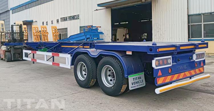 2 Axle 40 Ft Skeleton Container Trailer Ready Ship to Jamaica