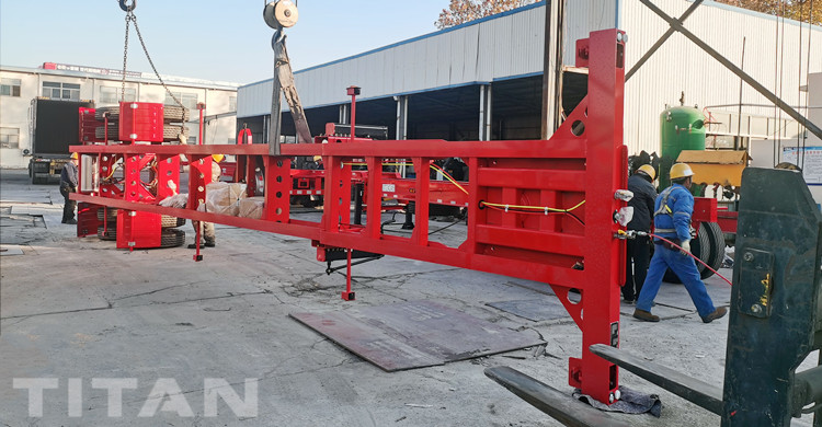 40 Foot Gooseneck Skeletal Trailer will be sent to Jamaica