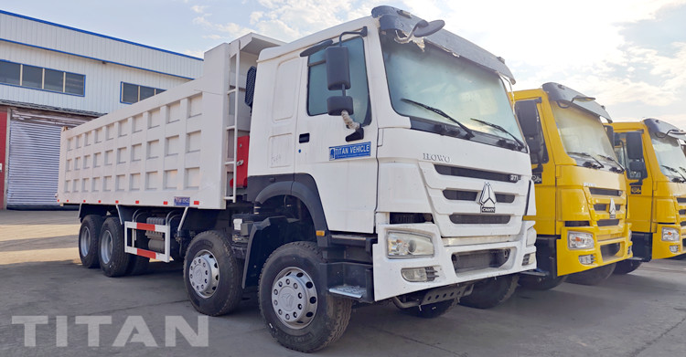 Used Sinotruk Howo 8x4 Tipper Truck will be sent to Jamaica