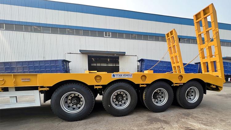 4 Axle 100 Ton Low Bed Truck Trailer for Sale in Jamaica
