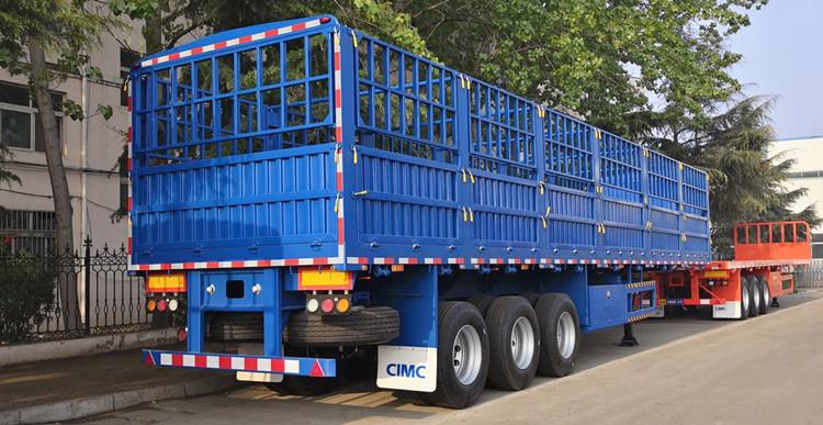 CIMC Tri Axle Stake Trailer for Cargo Transport