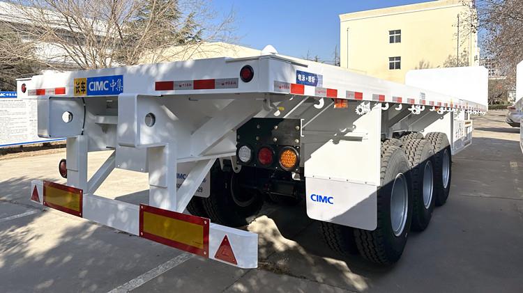 CIMC 40 Foot Flatbed Semi Trailer with Front Wall for Sale in Jamaica