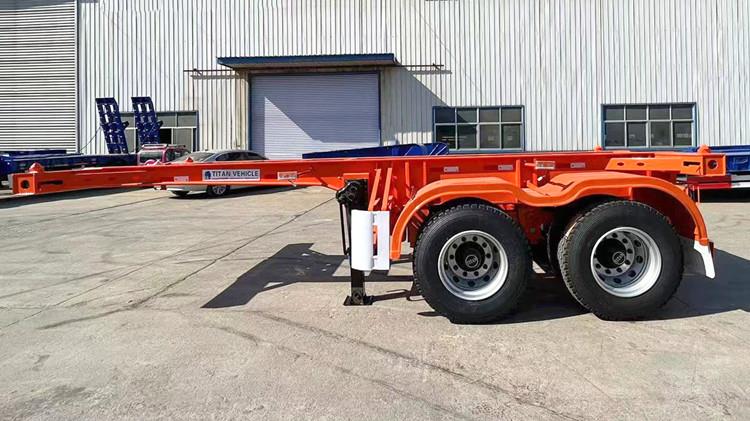 2 Axle 20 ft Shipping Container Chassis Trailer for Sale in Jamaica