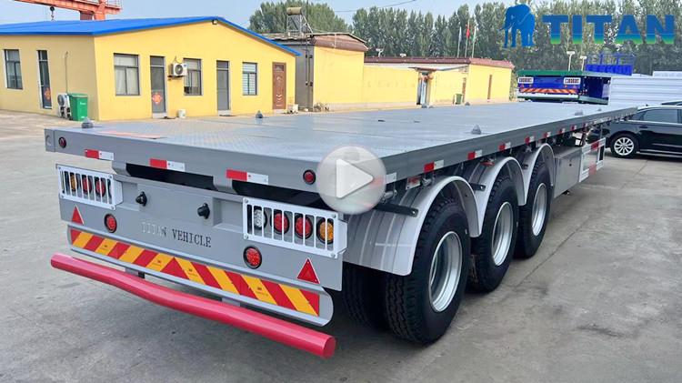 Container Flatbed Tri Axle Trailer for Sale in Jamaica