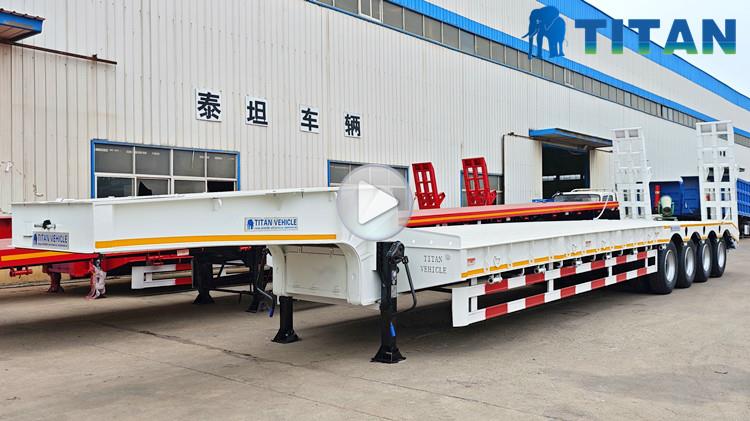 4 Axle 100 Ton Low Bed Trailer for Sale in Jamaica