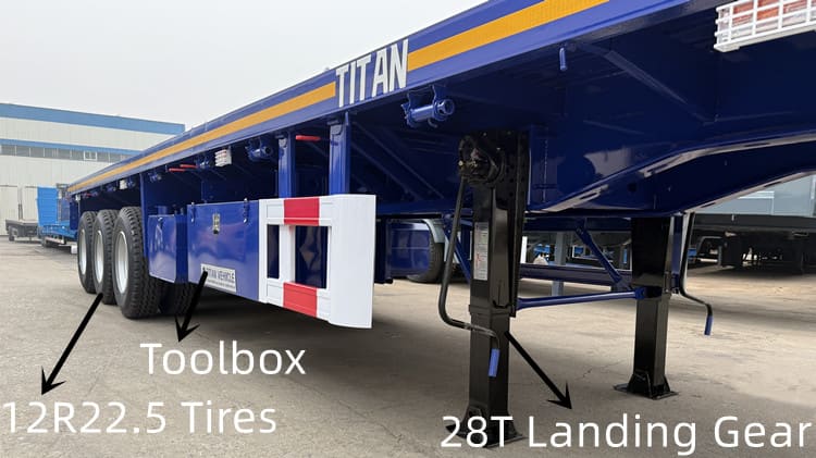2025 New Tri Axle Flatbed Trailer for Sale near Me in Jamaica