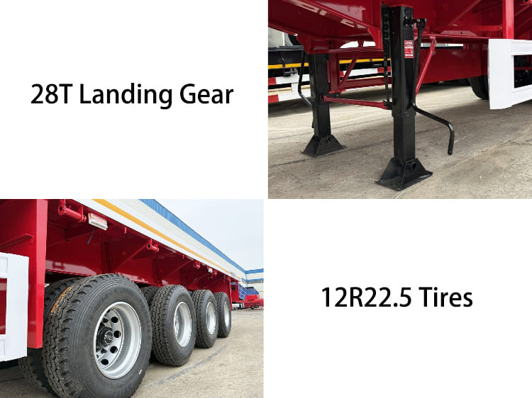 4 Axle 48 Ft Flatbed Trailer Truck for Sale in Jamaica