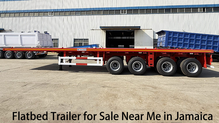 4 Axle 48 Foot Flatbed Trailer for Sale Near Me in Jamaica