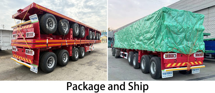 4 Axle 48 Foot Flatbed Trailer for Sale Near Me in Jamaica
