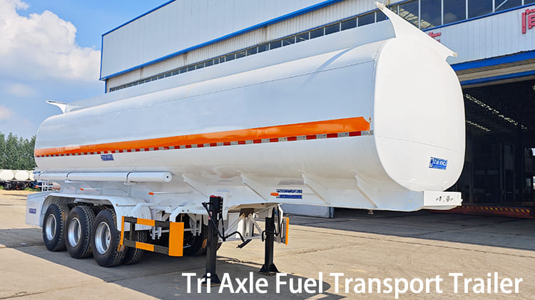 Tri Axle 45000 Liters Fuel Tanker Transport Trailer for Sale in Jamaica