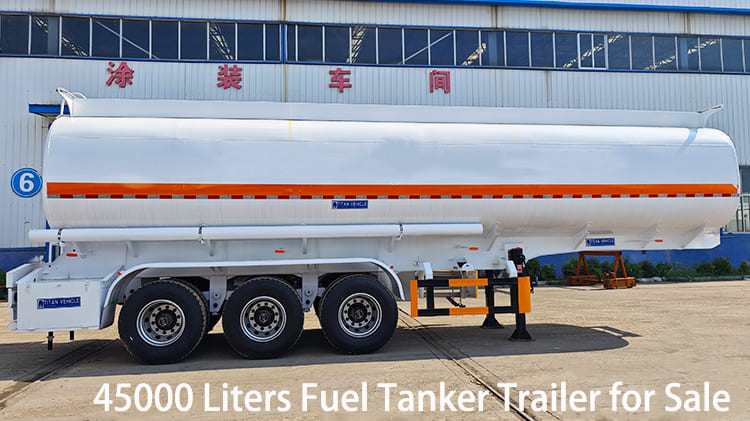 Tri Axle 45000 Liters Fuel Tanker Transport Trailer for Sale in Jamaica