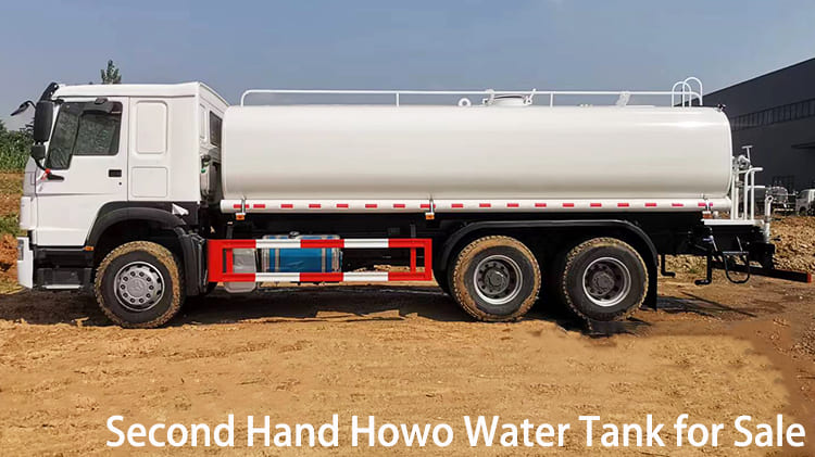 RHD Second Hand Howo Water Tank Truck 6x4 371 HP for Sale in Jamaica
