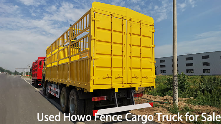 8x4 Used Howo Fence Cargo Truck for Sale in Jamaica