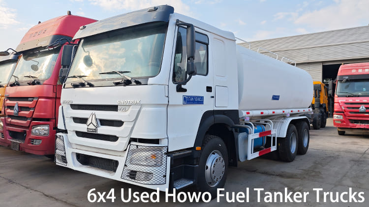 6x4 Used Howo 20000L Fuel Tanker Trucks for Sale in Jamaica