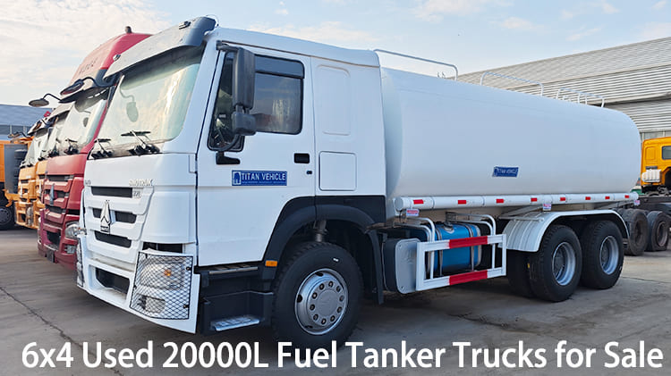 6x4 Used Howo 20000L Fuel Tanker Trucks for Sale in Jamaica