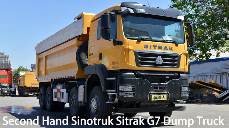 8x4 Second Hand Sinotruk Sitrak G7 Dump Truck for Sale in Jamaica