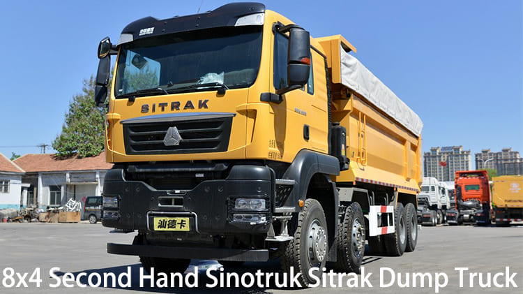 8x4 Second Hand Sinotruk Sitrak G7 Dump Truck for Sale in Jamaica
