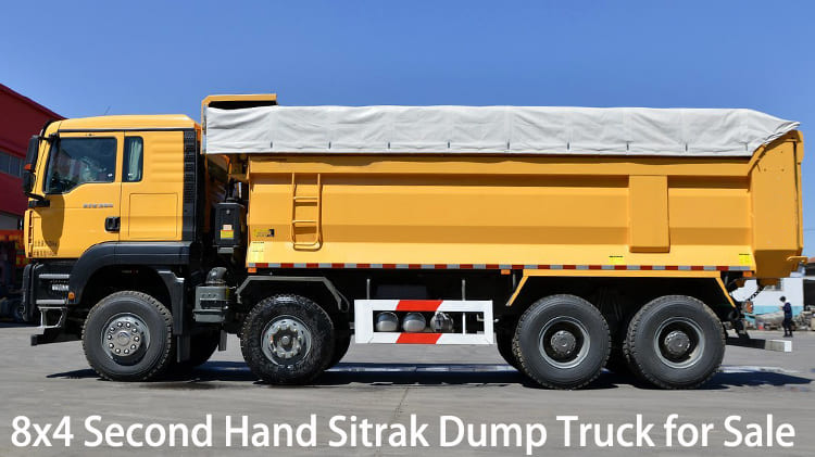 8x4 Second Hand Sinotruk Sitrak G7 Dump Truck for Sale in Jamaica
