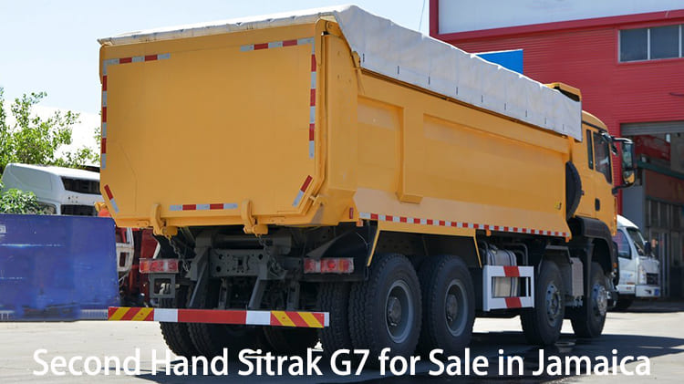 8x4 Second Hand Sinotruk Sitrak G7 Dump Truck for Sale in Jamaica