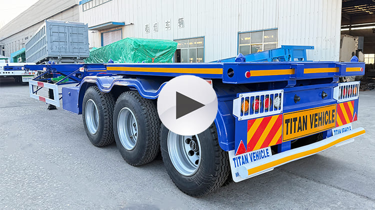 3 Axle Shipping Container Chassis Trailer for Sale in Jamaica