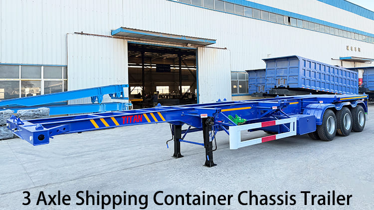 3 Axle Shipping Container Chassis Trailer for Sale in Jamaica