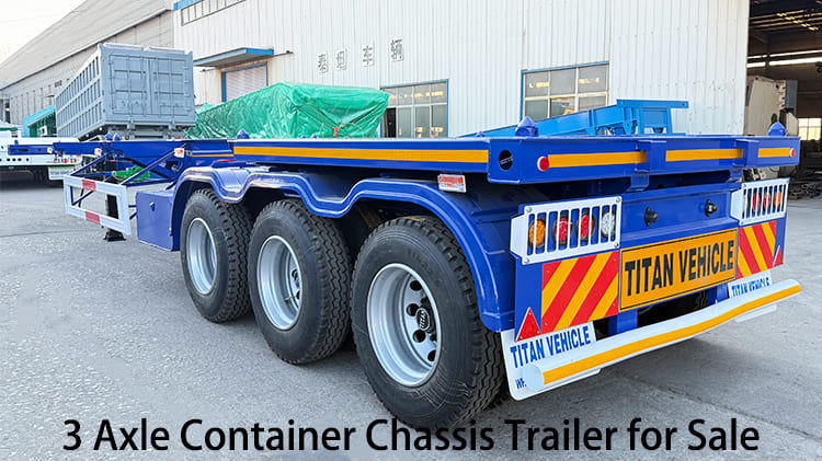 3 Axle Shipping Container Chassis Trailer for Sale in Jamaica
