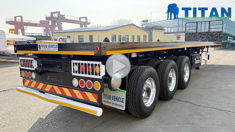40 Foot Semi Flatbed Truck Trailer for Sale Price in Jamaica