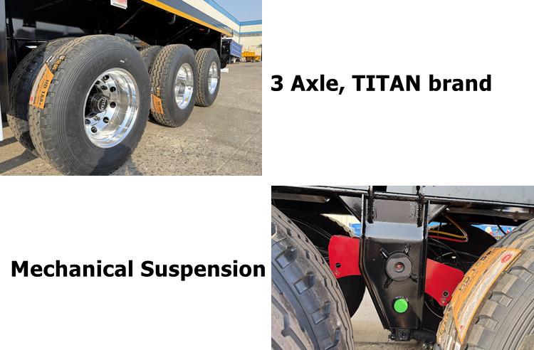 40 Foot Semi Flatbed Truck Trailer for Sale Price in Jamaica