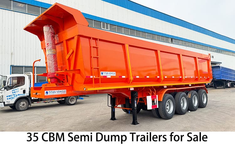 35 CBM Semi Dump Trailers for Sale Near Me | Dumper Trailer for Sale in Jamaica