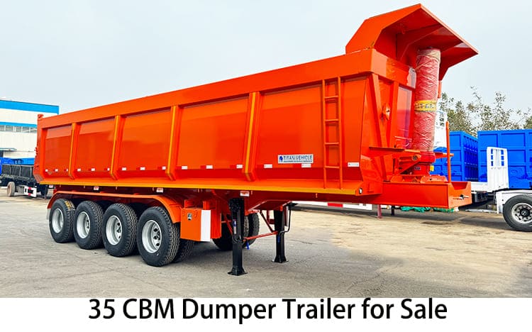 35 CBM Semi Dump Trailers for Sale Near Me | Dumper Trailer for Sale in Jamaica