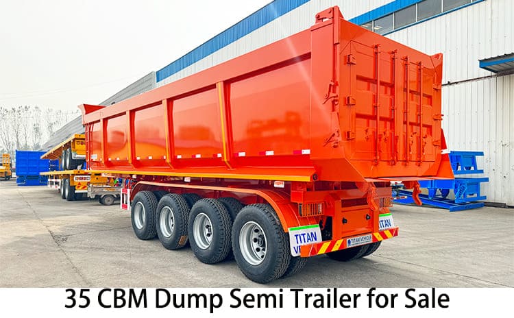 35 CBM Semi Dump Trailers for Sale Near Me | Dumper Trailer for Sale in Jamaica