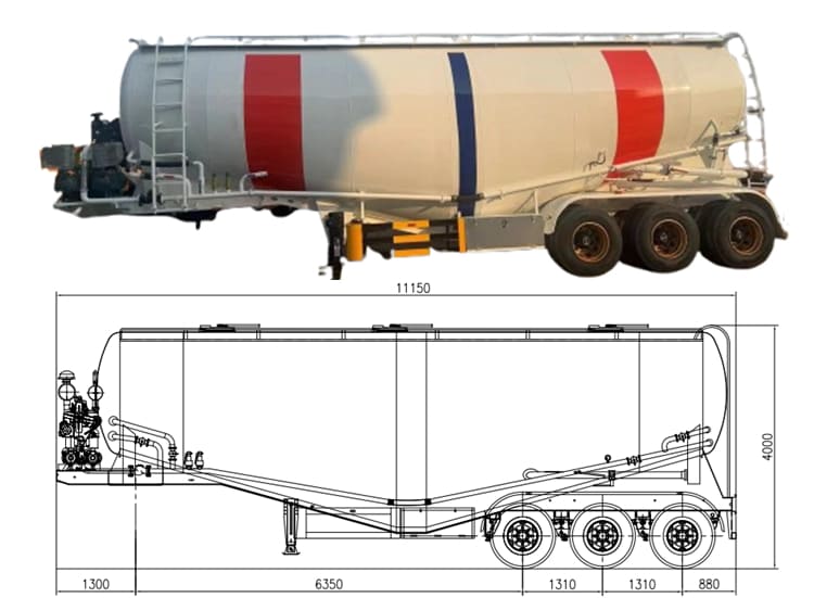 50 CBM Bulk Cement Tanker for Sale in Jamaica