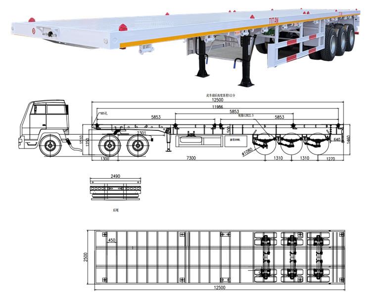 2026 New Semi Flatbed Trailers for Sale Near Me in Jamaica