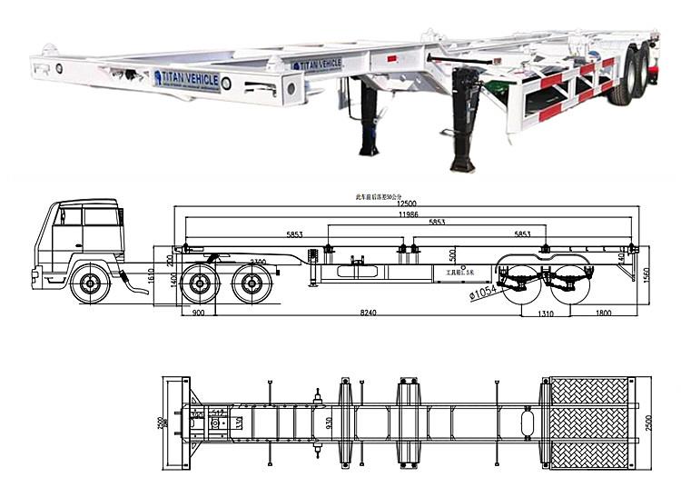 40ft Container Skeleton Trailer for Sale in Kingston Jamaica