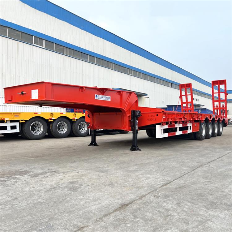 4 Axle Lowbed Truck Trailer